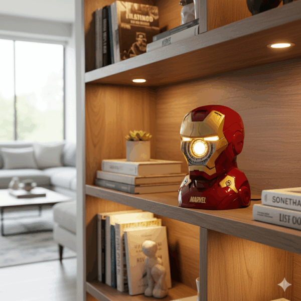 marvel iron man led desk lamp – superhero decorative accent lighting for home