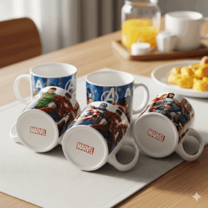 marvel avengers ceramic mug set – superhero decorative kitchen & dining essentials