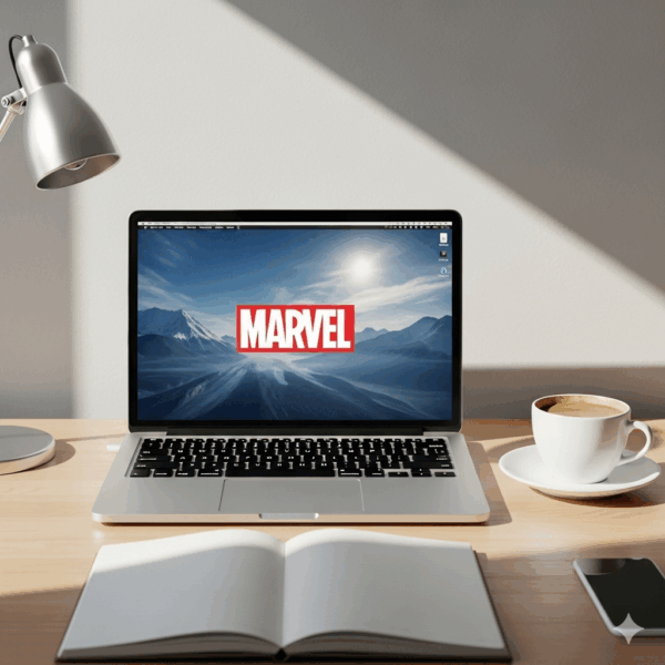 marvel foldable bamboo laptop stand – adjustable portable desk riser for home & office