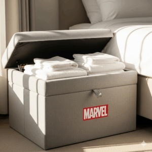 marvel foldable bamboo laptop stand – adjustable portable desk riser for home & office