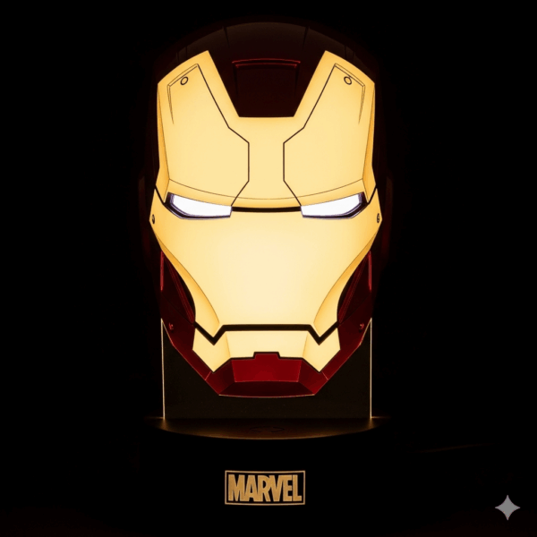 marvel iron man led desk lamp – superhero decorative accent lighting for home