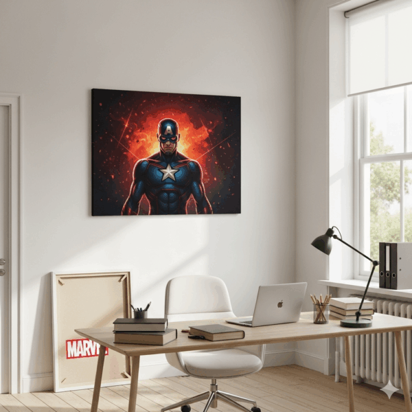 marvel abstract geometric canvas wall art – modern minimalist home decor poster