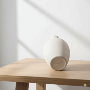 owlmarvel decorative ceramic vase – handcrafted modern accent for living room & bedroom decor