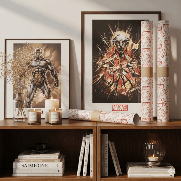 marvel botanical line art poster set – minimalist plant illustration wall decor