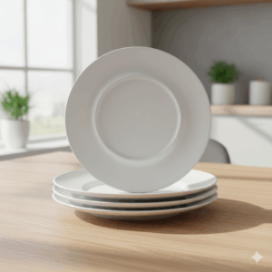 owlmarvel ceramic dinner plate set – stylish white porcelain plates for everyday dining & special occasions