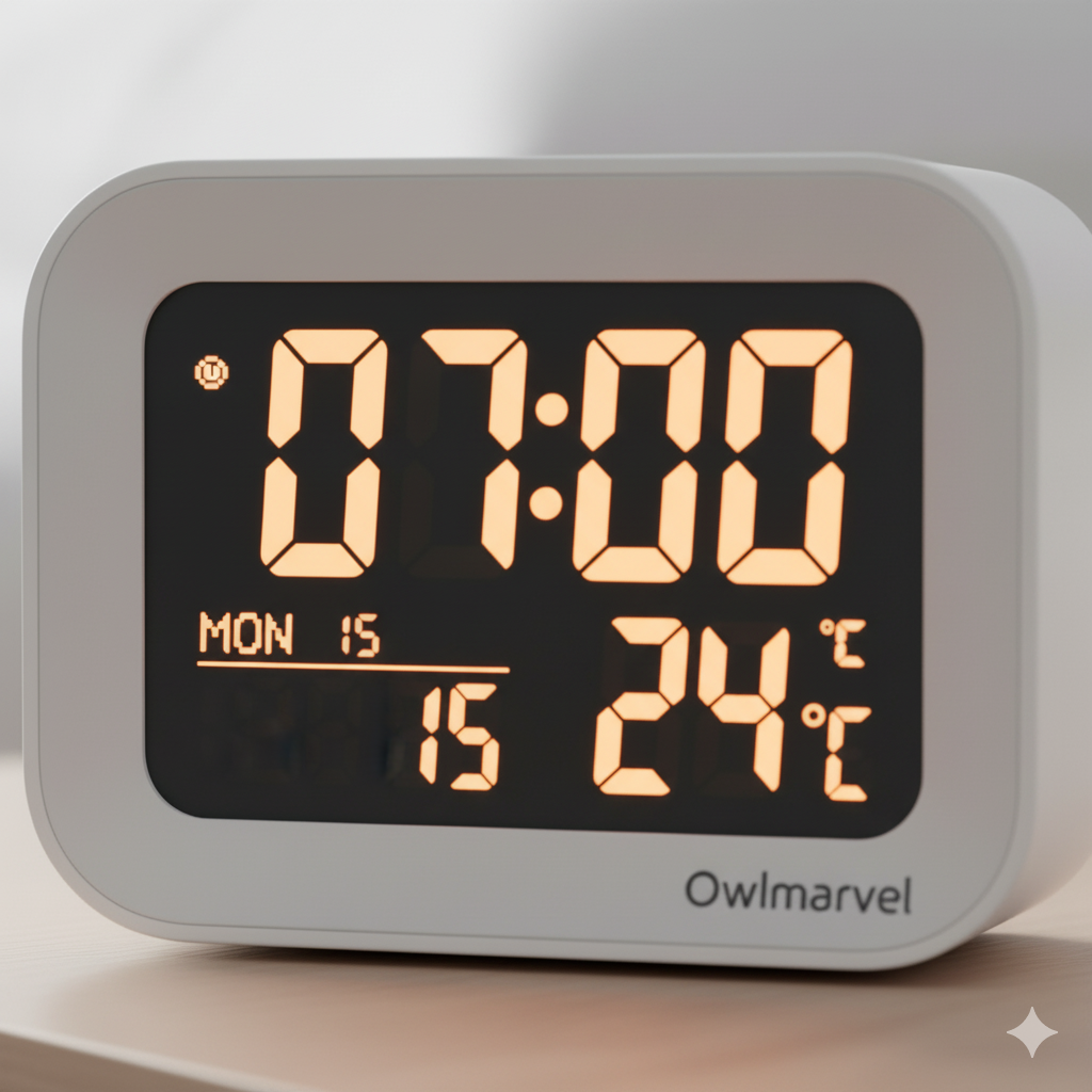 owlmarvel smart led desk lamp with wireless charging – adjustable light for home & office