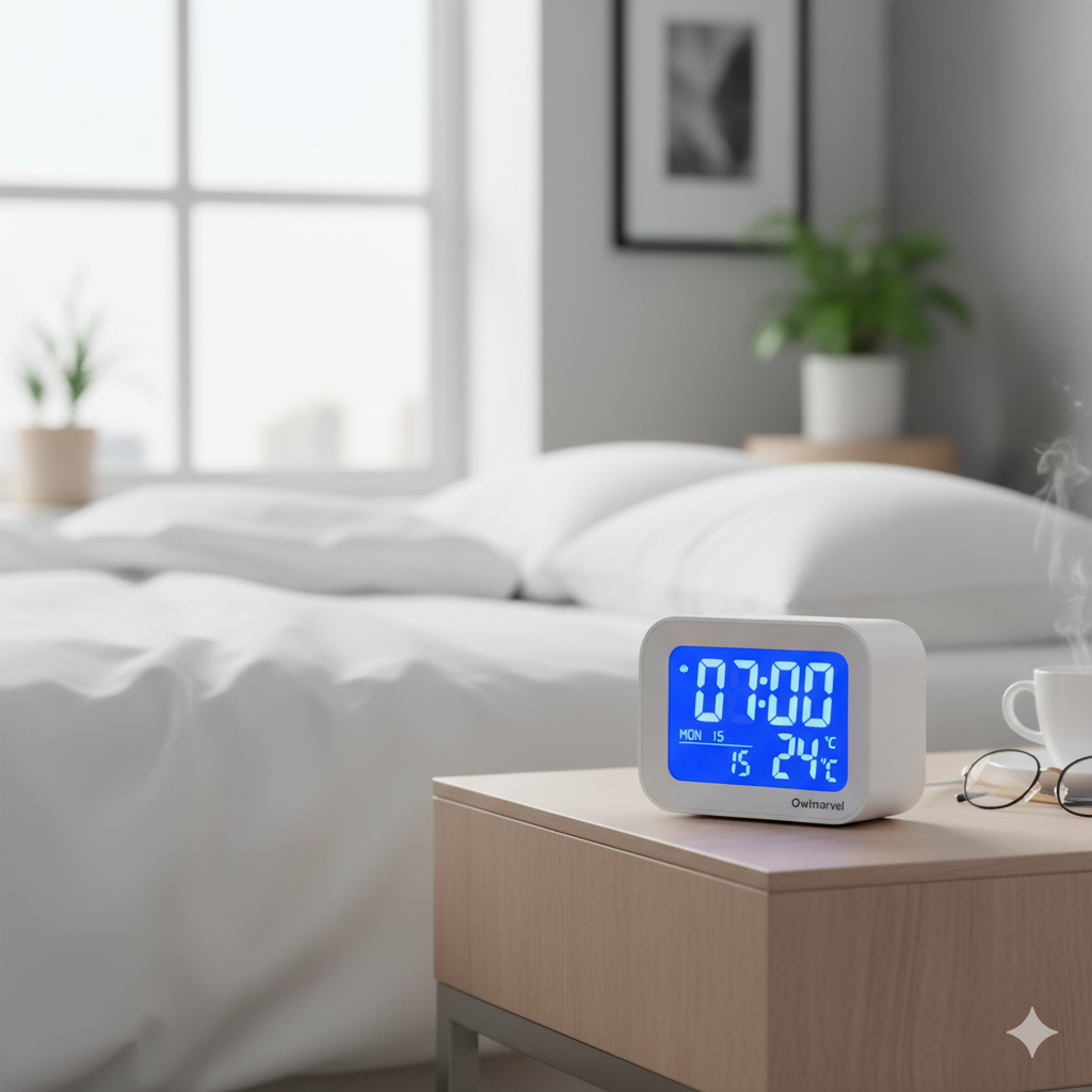 owlmarvel smart led desk lamp with wireless charging – adjustable light for home & office