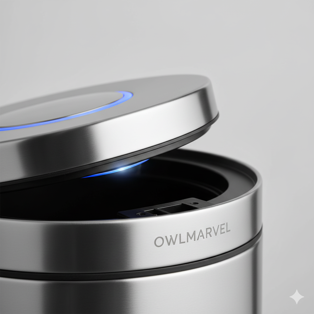 owlmarvel smart led desk lamp with wireless charging – adjustable light for home & office